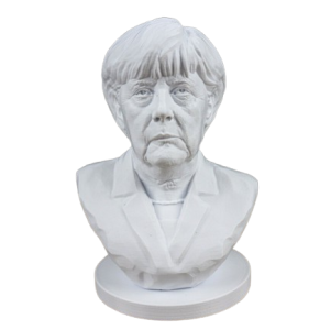 Busto de Angela Merkel, escultura de la excanciller alemana