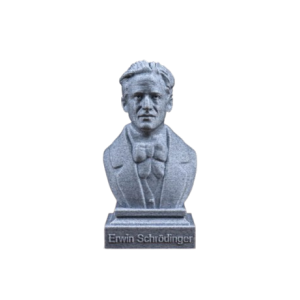 Busto de escultura 3D de Erwin Schrödinger