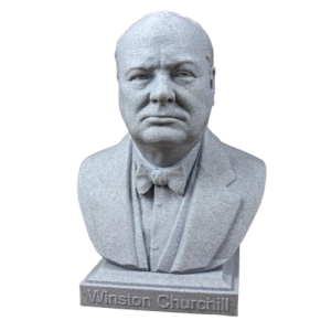 Busto de Winston Churchill, estatua del primer ministro británico